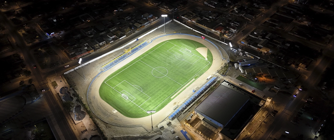 Iluminación LED Estadio La Caldera
